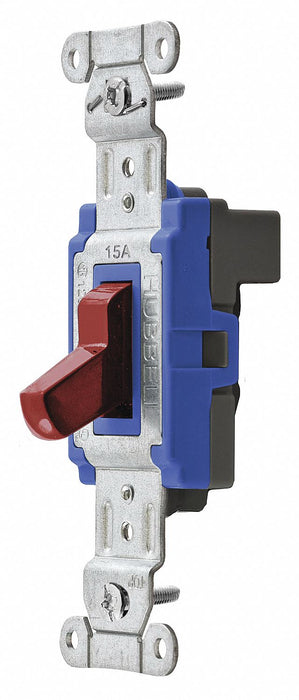 Wall Switch Red 15 A Back Single Pole