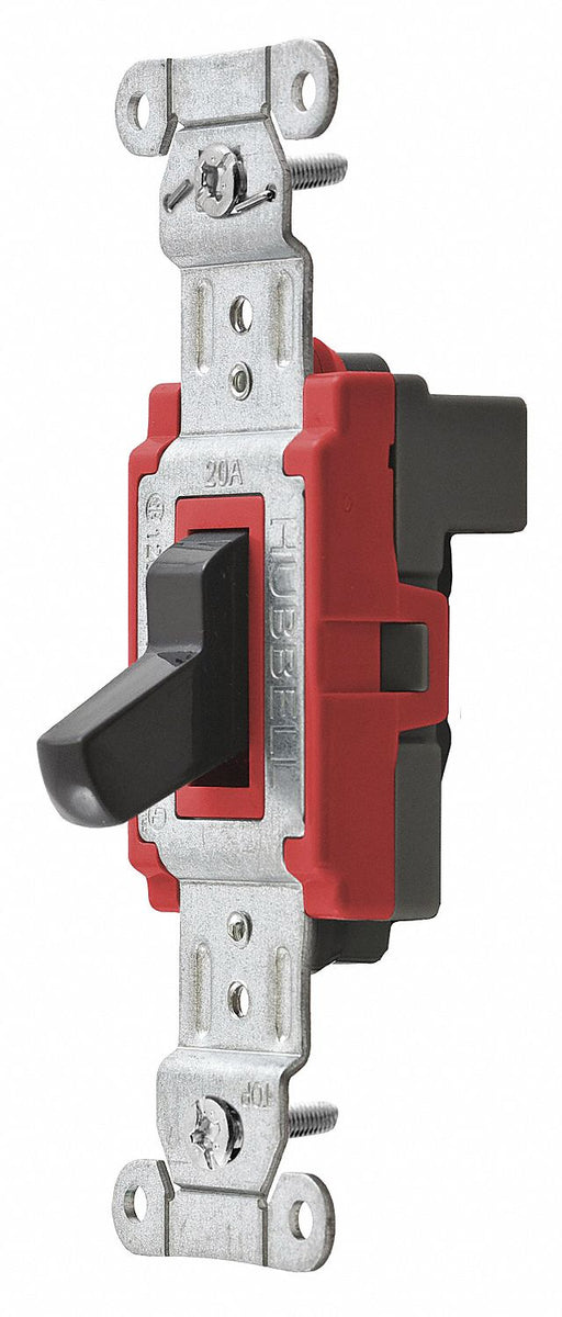 Wall Swtch 1-Pole 120/277V 20A Blk Toggl