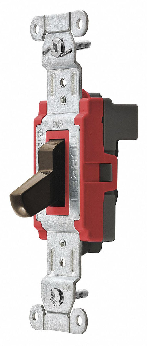 Wall Swtch 1-Pole 120/277V 20A Brn Toggl