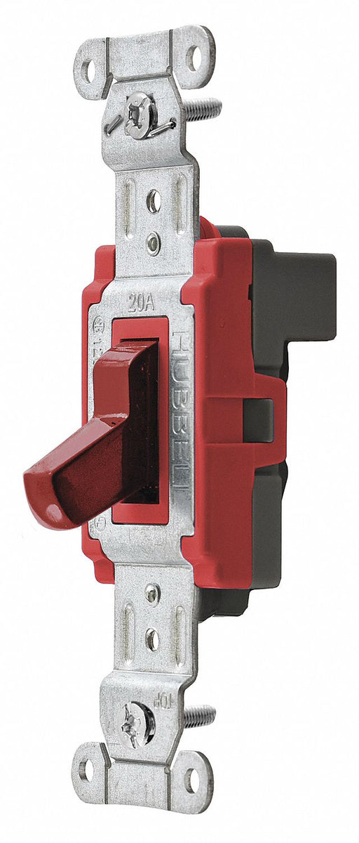 Wall Switch 1-Pole Wiring Module 20A Red