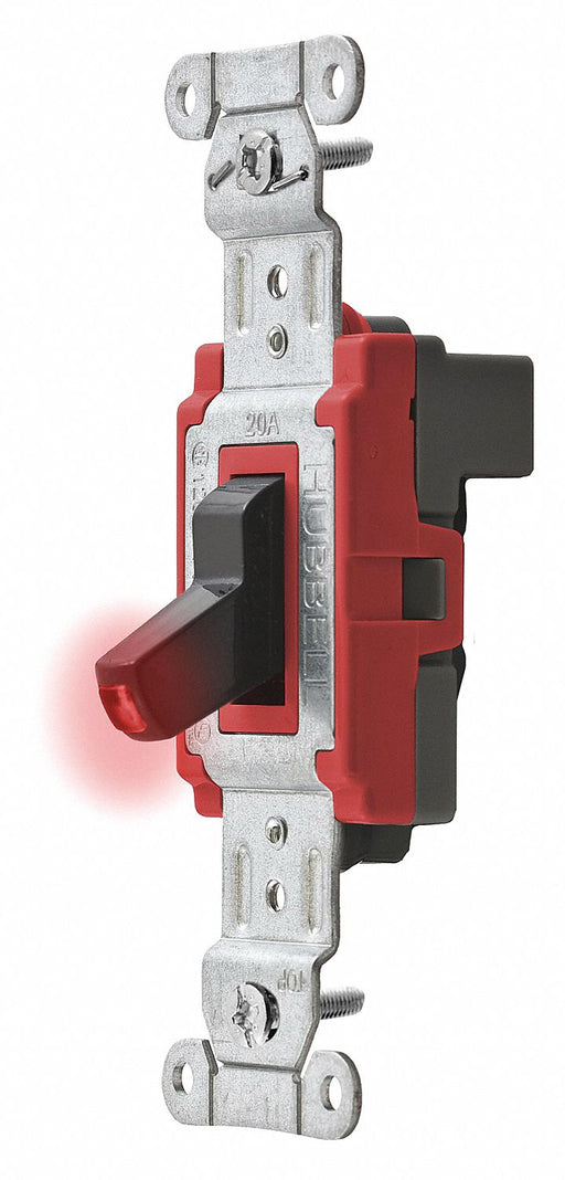 Pilot Wll Switch Blk 20A Back SnglPole