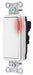 Pilot Lit Wall Swtch 1-Pole 120/277V Wht