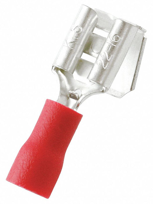 Wire Disconnect Brass Red Vinyl PK50