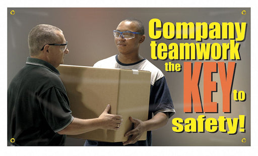Safety Banner 28in x 48in Poly Sheeting