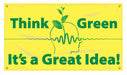 Safety Banner 28in x 48in Poly Sheeting