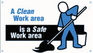 Safety Banner 28in x 48in Poly Sheeting