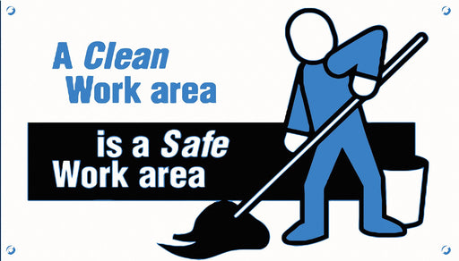 Safety Banner 28in x 48in Poly Sheeting