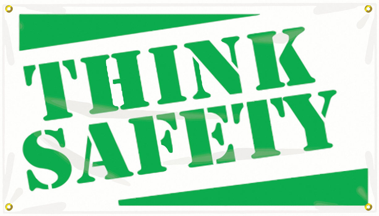 Safety Banner 28in x 48in Poly Sheeting
