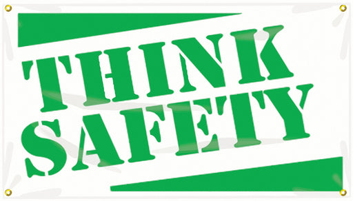 Safety Banner 28in x 48in Poly Sheeting