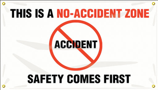 Safety Banner 28in x 48in Poly Sheeting