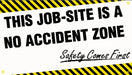 Safety Banner 28in x 48in Poly Sheeting