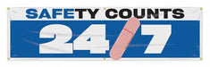 Safety Banner 28in x 96in Poly Sheeting