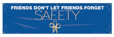 Safety Banner 28in x 96in Poly Sheeting