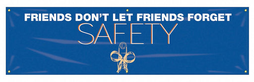 Safety Banner 28in x 96in Poly Sheeting
