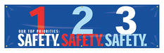 Safety Banner 28in x 96in Poly Sheeting