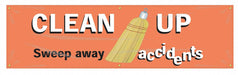 Safety Banner 28in x 96in Poly Sheeting