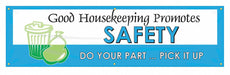 Safety Banner 28in x 96in Poly Sheeting