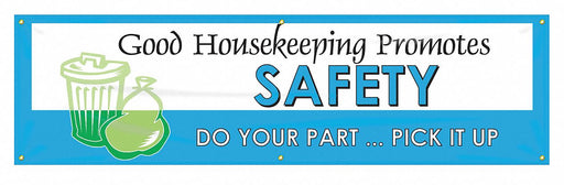 Safety Banner 28in x 96in Poly Sheeting