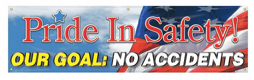 Safety Banner 28in x 96in Poly Sheeting