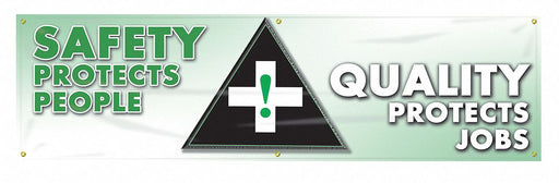 Safety Banner 28in x 96in Poly Sheeting