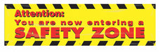 Safety Banner 28in x 96in Poly Sheeting