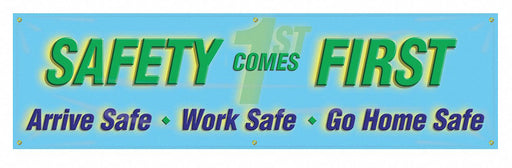 Safety Banner 28in x 96in Poly Sheeting