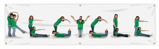 Safety Banner 28in x 96in Poly Sheeting