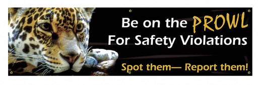 Safety Banner 28in x 96in Poly Sheeting