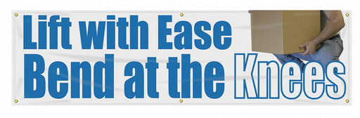 Safety Banner 28in x 96in Poly Sheeting