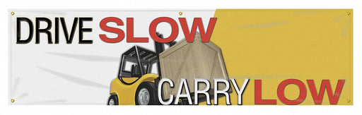 Safety Banner 28in x 96in Poly Sheeting