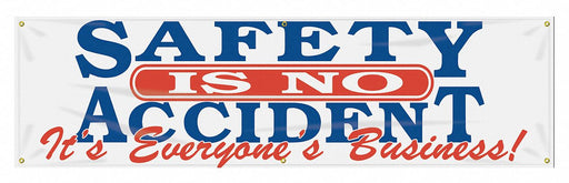 Safety Banner 28in x 96in Poly Sheeting