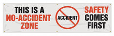 Safety Banner 28in x 96in Poly Sheeting