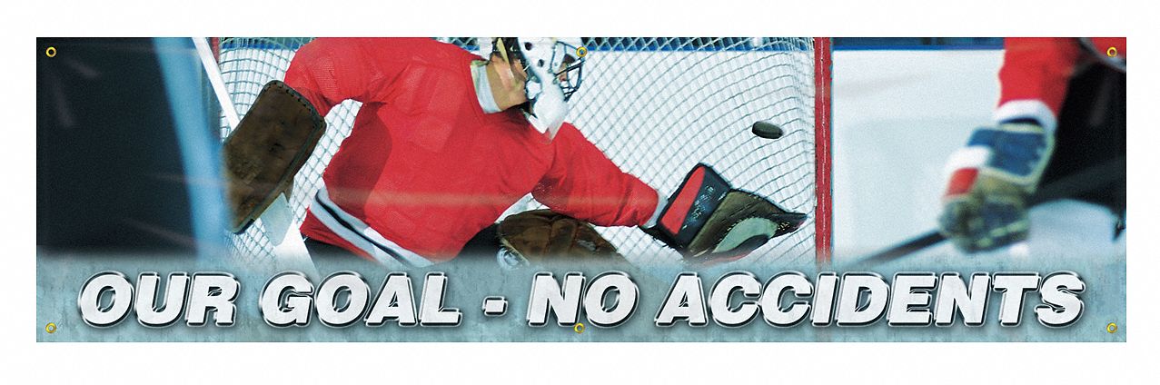 Safety Banner 28in x 96in Poly Sheeting