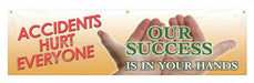Safety Banner 28in x 96in Poly Sheeting