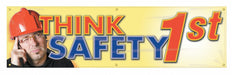 Safety Banner 28in x 96in Poly Sheeting