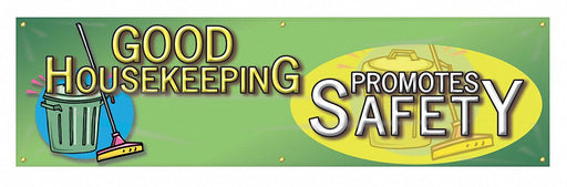 Safety Banner 28in x 96in Poly Sheeting