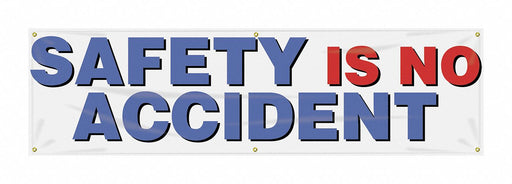 Safety Banner 28in x 96in Poly Sheeting