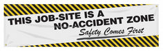 Safety Banner 28in x 96in Poly Sheeting