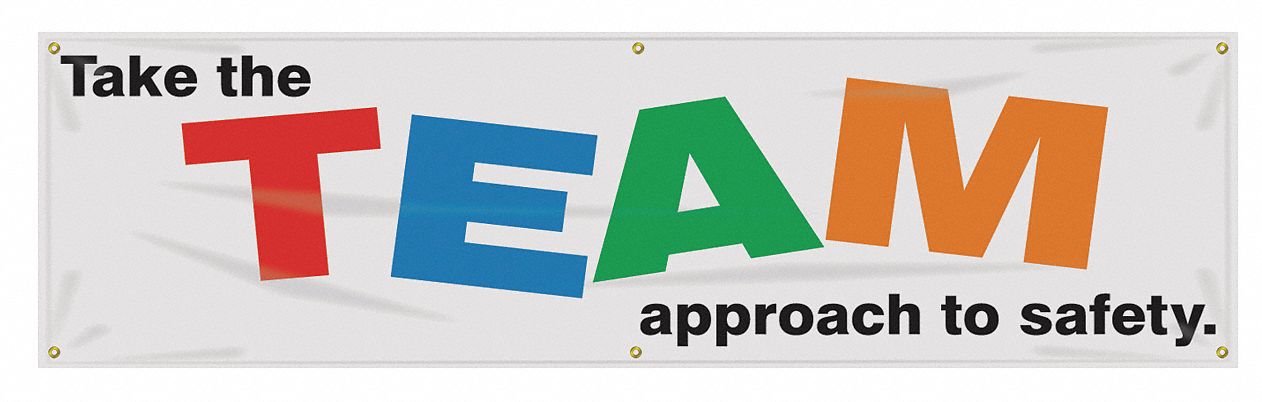 Safety Banner 28in x 96in Poly Sheeting