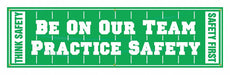 Safety Banner 28in x 96in Poly Sheeting