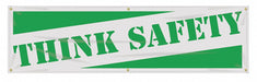 Safety Banner 28in x 96in Poly Sheeting