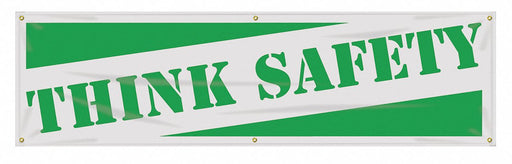 Safety Banner 28in x 96in Poly Sheeting