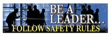 Safety Banner 28in x 96in Poly Sheeting