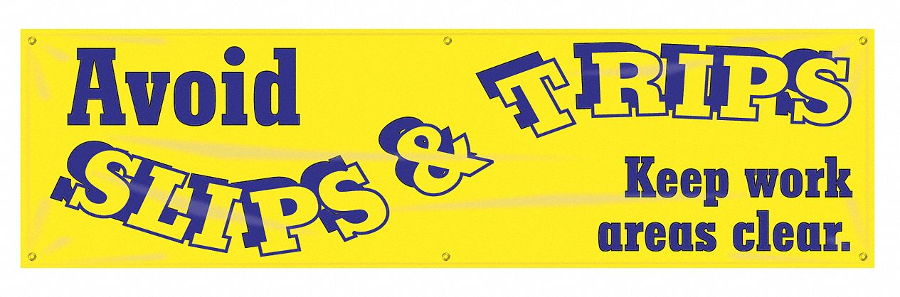 Safety Banner 28in x 96in Poly Sheeting