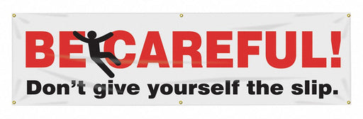 Safety Banner 28in x 96in Poly Sheeting