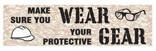 Safety Banner 28in x 96in Poly Sheeting