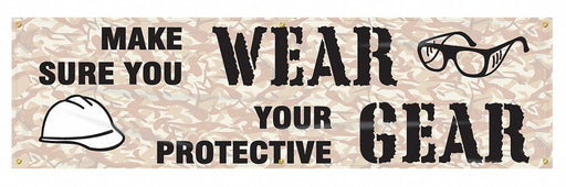 Safety Banner 28in x 96in Poly Sheeting