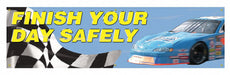 Safety Banner 28in x 96in Poly Sheeting