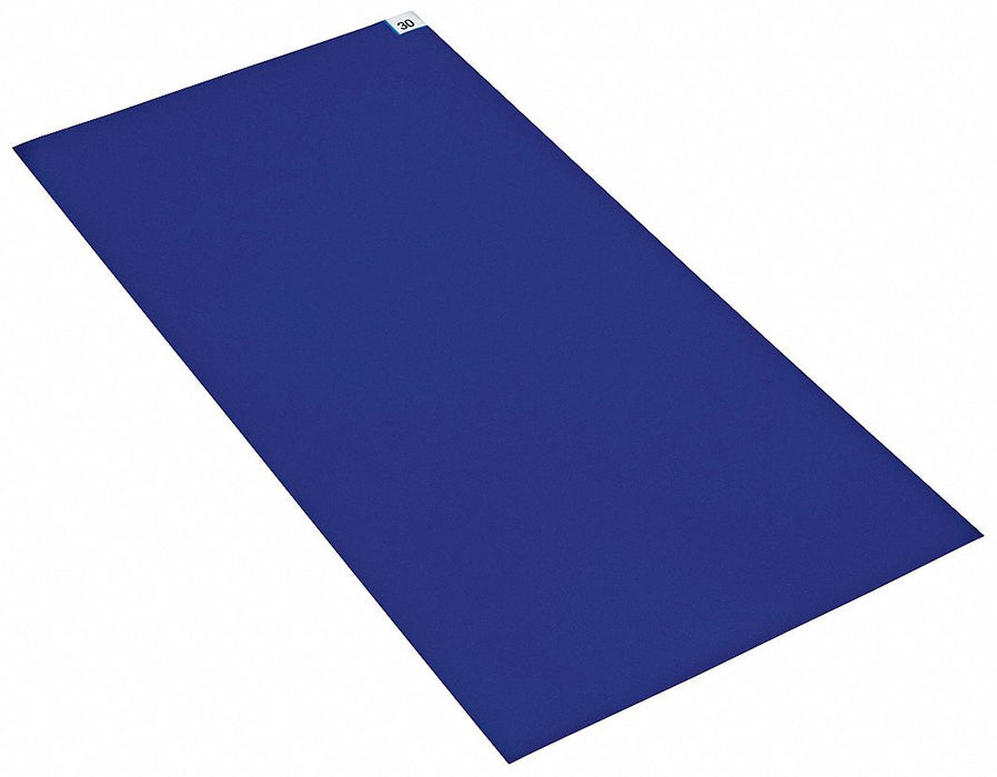 K7647 Disposable Tacky Mat Blue 36 in L PK4