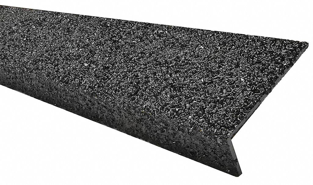 FRP Stair Nosing Black 24in W Fiberglass